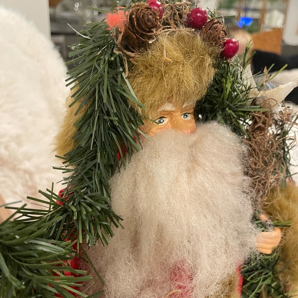 VTG PRIMITIVE SANTA CLAUS TREE TOPPER MADE IN TAIWAN ROC - Picture 4 of 10